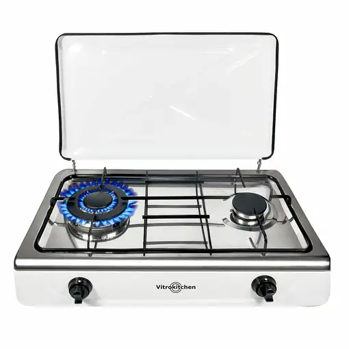 Vitrokitchen 252BB hobs Blanco Encimera 59.5 cm Encimera de gas 2 zona(s)