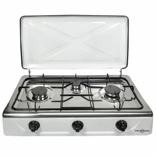 Vitrokitchen 302BB hobs Blanco Encimera Encimera de gas 3 zona(s)