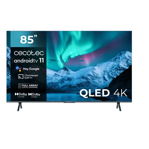 Televisor QLED 85'' 4K Ultra HD Negro Smart 03621 CECOTEC