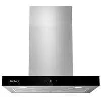 Corbero NANGA675XB campana De pared Negro, Acero inoxidable A 756 m³/h
