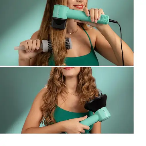 Secador de pelo  IoniCare RockStar Style  1500 W Negro, Verde CECOTEC