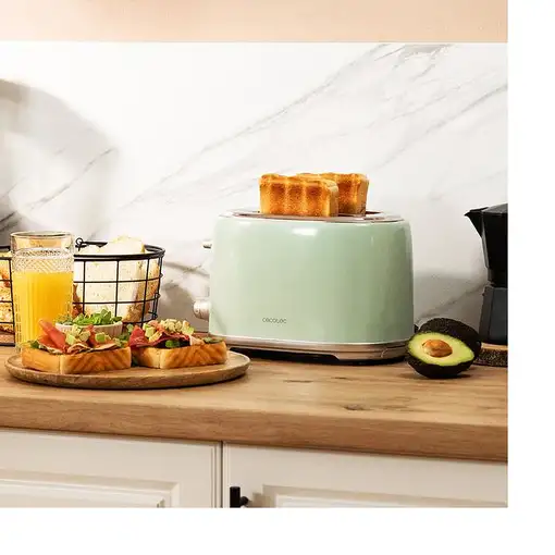 Cecotec 03230 tostadora 6 2 rebanada(s) 980 W Verde