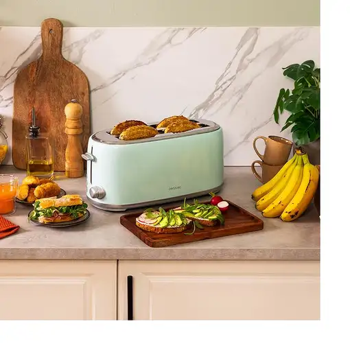 Cecotec 03231 tostadora 6 4 rebanada(s) 1630 W Verde