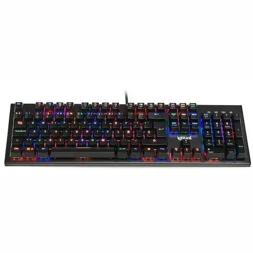 iggual Teclado gaming mecánico OBSIDIAN RGB negro