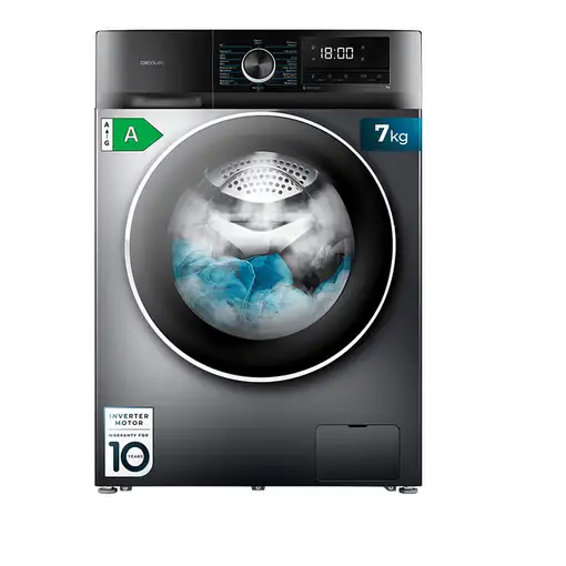 Lavadora carga frontal 7 kg 1400 RPM Gris 02795 CECOTEC