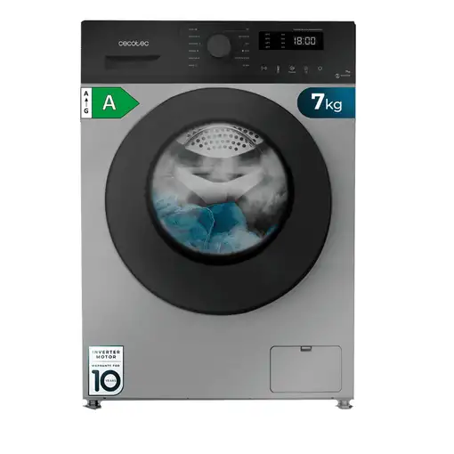 Cecotec Bolero DressCode 7150 Inverter Steel A lavadora Carga frontal 7 kg 1400 RP