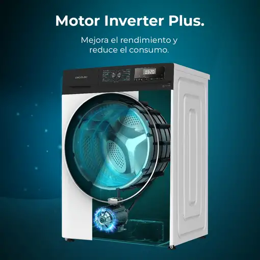Cecotec Lavadora de carga frontal Lavadora Bolero DressCode 12700 Inverter A