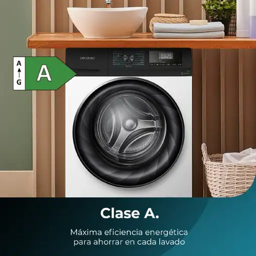 Cecotec Lavadora de carga frontal Lavadora Bolero DressCode 12700 Inverter A