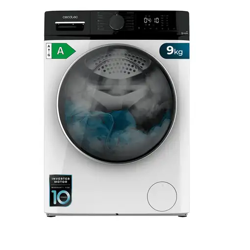 Lavadora carga frontal 9 kg 1400 RPM Blanco 01927 CECOTEC