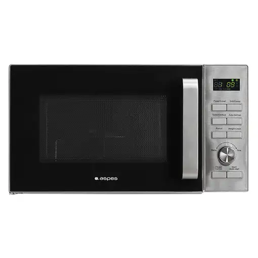 Aspes AMWC23900DGN microondas Acero inoxidable Microondas con grill Encimera 23 L