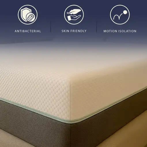 The White Stone Colchón 160x190 Muelles Ensacados y Espuma Viscoelastica