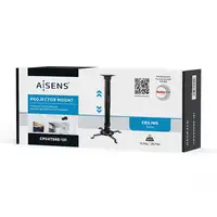 AISENS Soporte Universal Giratorio, Inclinable y Extensible de Techo para Proyecto
