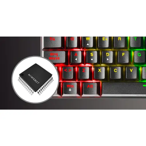 Mars Gaming MK60 Negro, Teclado Gaming Mecánico FRGB, Antighosting, Switch Mecánic