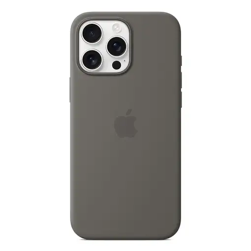 Apple Funda de silicona con MagSafe para el iPhone 16 Pro Max - Gris piedra