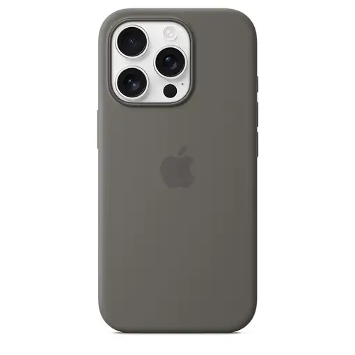 Apple Funda de silicona con MagSafe para el iPhone 16 Pro - Gris piedra
