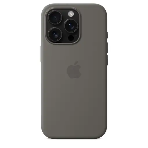 Apple Funda de silicona con MagSafe para el iPhone 16 Pro - Gris piedra