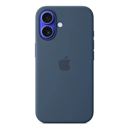 Apple Funda de silicona con MagSafe para el iPhone 16 - Azul denim