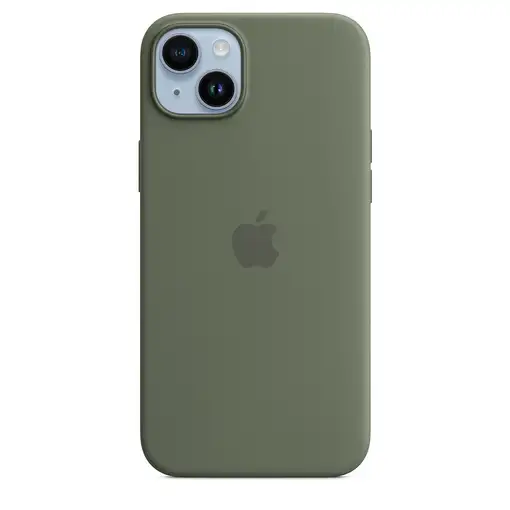 Apple Funda de silicona con MagSafe para el iPhone 14 Plus - Verde oliva Apple Funda de silicona con MagSafe para el iPhone 14 Plus - Verde oliva
