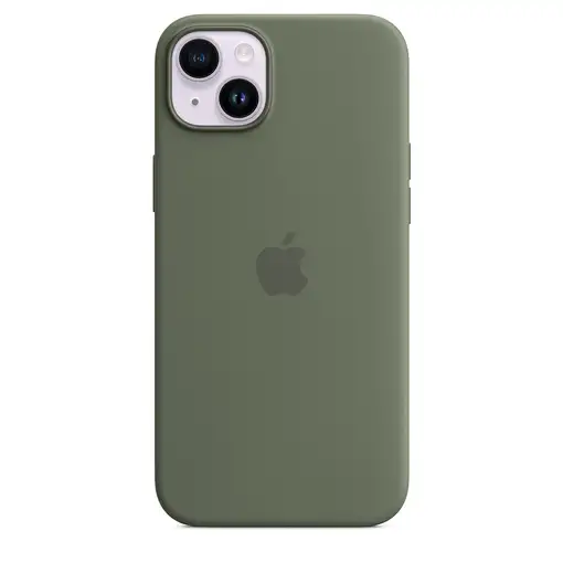 Apple Funda de silicona con MagSafe para el iPhone 14 Plus - Verde oliva