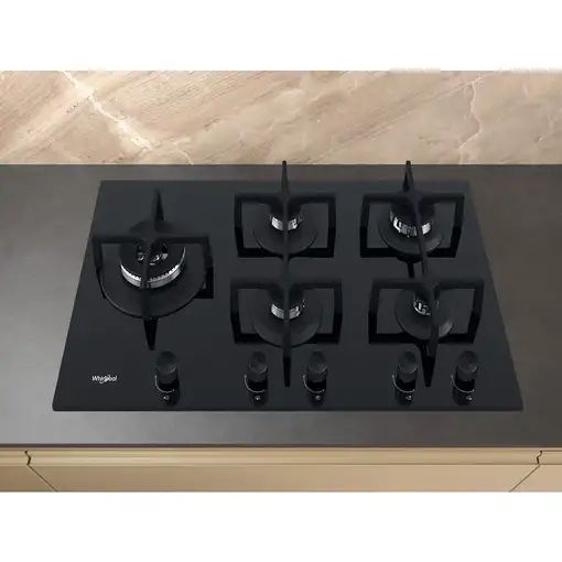 Whirlpool GOA 9523/NB1 Negro Integrado 90 cm Encimera de gas 5 zona(s)