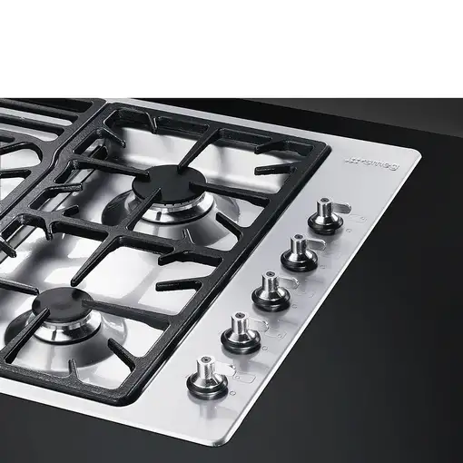 Smeg Classic PGF95-4 hobs Acero inoxidable Integrado 87 cm Encimera de gas 5 zona(