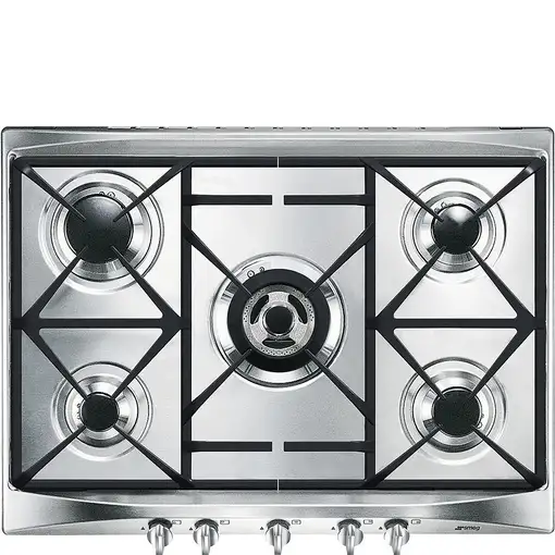 Smeg Cucina SR275XGH2 hobs Plata Integrado 70 cm Encimera de gas 5 zona(s)