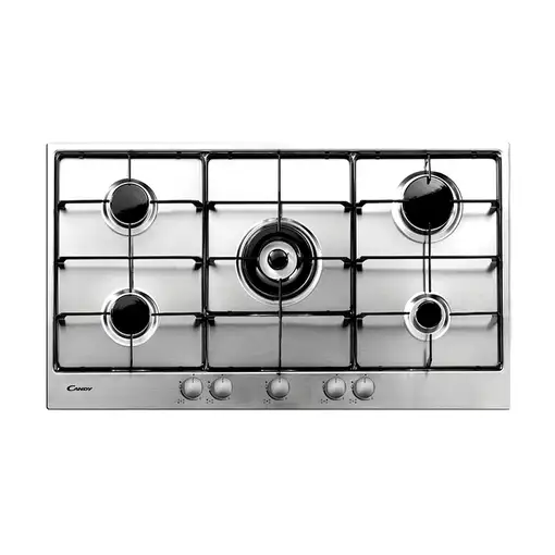 Candy Timeless PG953/1SX Acero inoxidable Integrado 90.9 cm Encimera de gas 5 zona