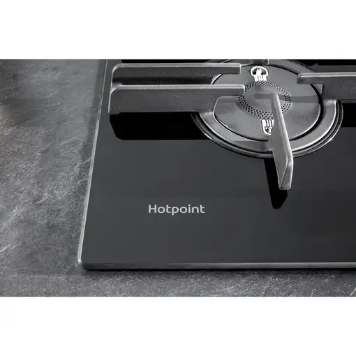 Hotpoint FTGHG 751 D/HA(BK) Negro Integrado 75 cm Encimera de gas 5 zona(s)