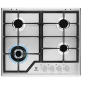 Electrolux KGS6436SX Acero inoxidable Integrado 59.5 cm Encimera de gas 4 zona(s)