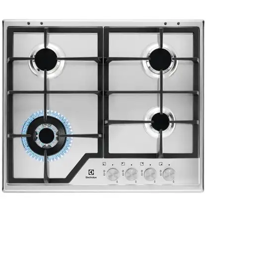 Electrolux KGS6436SX Acero inoxidable Integrado 59.5 cm Encimera de gas 4 zona(s)