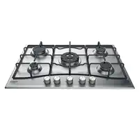 Hotpoint PCN 752 T/IX/HA Negro, Acero inoxidable Integrado 75 cm Encimera de gas 5