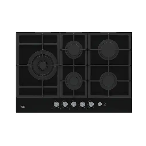 Beko HILL 75235 S hobs Negro Integrado 75 cm Encimera de gas 5 zona(s)