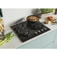 Candy CDK6GF4WEKB Negro Integrado 59.5 cm Encimera de gas 4 zona(s)