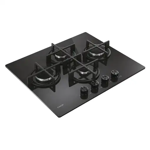 Candy Moderna CVG6DTB Negro Integrado 59.5 cm Encimera de gas 4 zona(s)