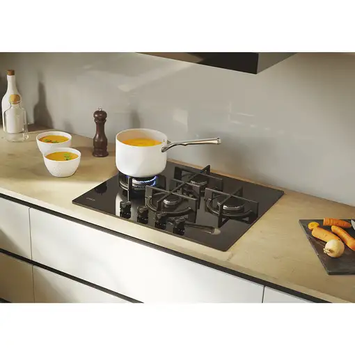 Candy Moderna CVG6DTB Negro Integrado 59.5 cm Encimera de gas 4 zona(s)