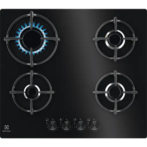 Electrolux EGG64272K Negro Integrado 60 cm Encimera de gas 4 zona(s)