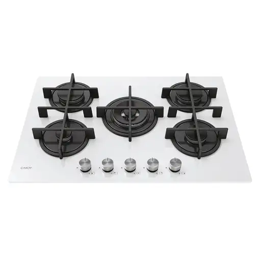 Candy Moderna CVG74WTW Blanco Integrado 74.5 cm Encimera de gas 5 zona(s)