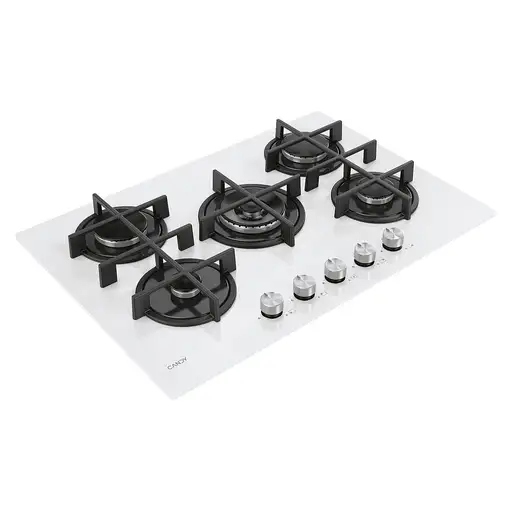 Candy Moderna CVG74WTW Blanco Integrado 74.5 cm Encimera de gas 5 zona(s)