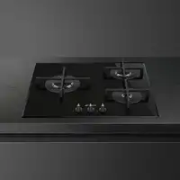 Smeg Linea PV163B3 hobs Negro Integrado 60 cm Encimera de gas 3 zona(s)