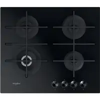Whirlpool GOWL 628/NB Negro Integrado 59 cm Encimera de gas 4 zona(s)