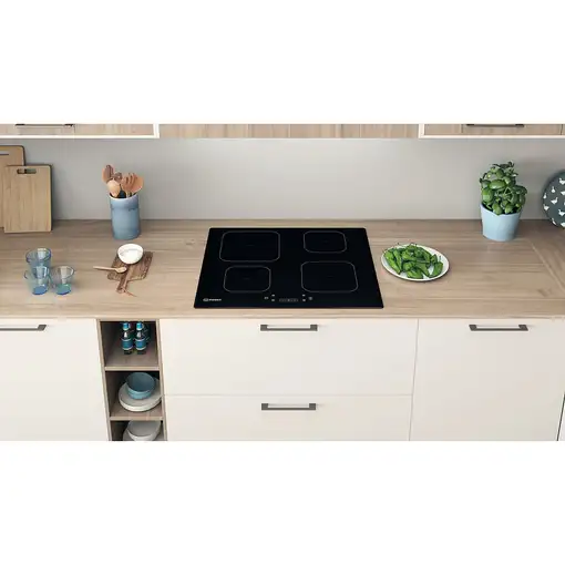 Indesit IS 83Q60 NE Negro Integrado 59 cm Con placa de inducción 4 zona(s)