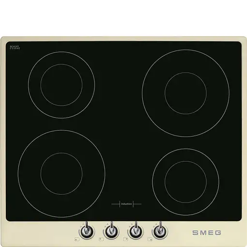 Smeg Victoria SI964PM hobs Crema de color Integrado 60 cm Con placa de inducción 4