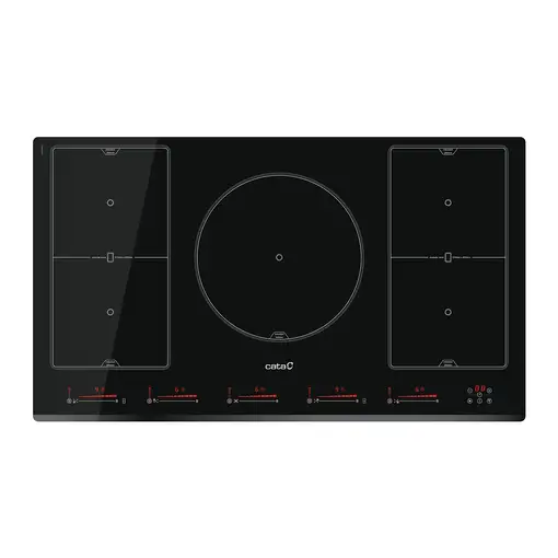 CATA INSB 9012 BK Negro Integrado 90 cm Con placa de inducción 5 zona(s)