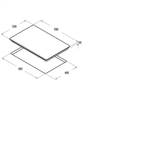 CATA GIGA 600 WH Blanco Integrado Con placa de inducción 4 zona(s)