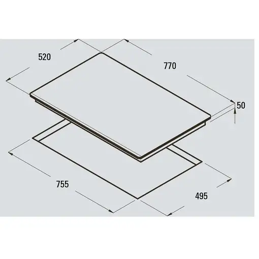CATA Giga 750 Negro, Gris Integrado Con placa de inducción 6 zona(s)