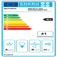 Mepamsa INDU MAX BK 70 Negro Integrado 70 cm Con placa de inducción 4 zona(s) Camp
