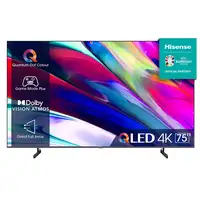 Televisor QLED 75'' 4K Ultra HD Negro Smart 20012450 HISENSE