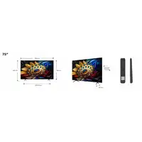 TCL C65 75C655 Televisor 190,5 cm (75") 4K Ultra HD Smart TV Wifi Titanio 450 cd /