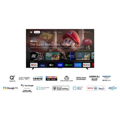 TCL C65 98C655 Televisor 2,49 m (98") 4K Ultra HD Smart TV Wifi Titanio 450 cd / m