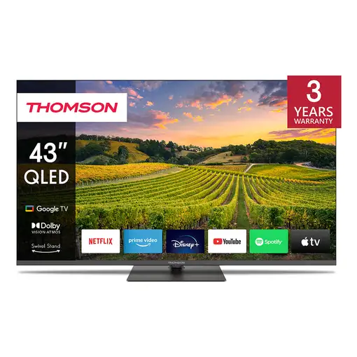 Televisor QLED 43'' 4K Ultra HD Negro Smart 43QG5C14 THOMSON
